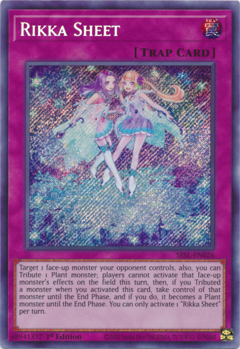 Rikka Sheet [SESL-EN026] Secret Rare | Galactic Gamez