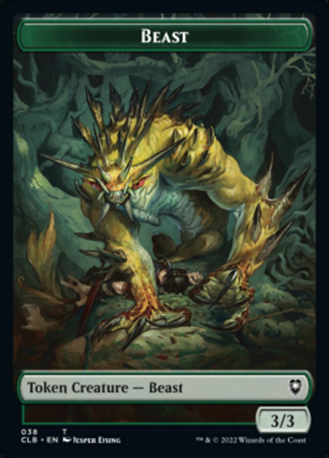 Satyr // Beast Double-sided Token [Commander Legends: Battle for Baldur's Gate Tokens] | Galactic Gamez