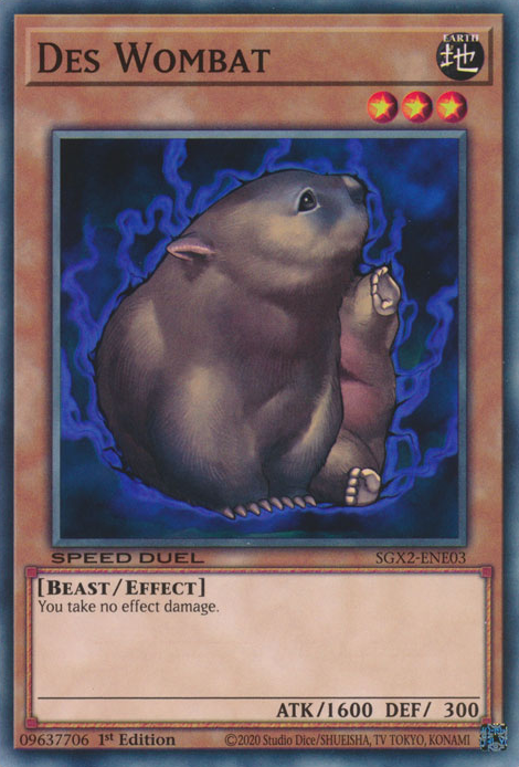 Des Wombat [SGX2-ENE03] Common | Galactic Gamez