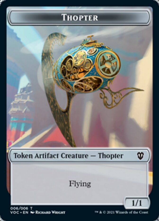 Spirit (003) // Thopter Double-sided Token [Innistrad: Crimson Vow Commander Tokens] | Galactic Gamez