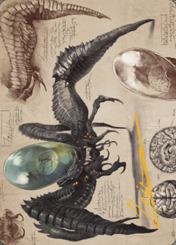 Psychosis Crawler Art Card (Gold-Stamped Signature) [The Brothers' War Art Series] | Galactic Gamez