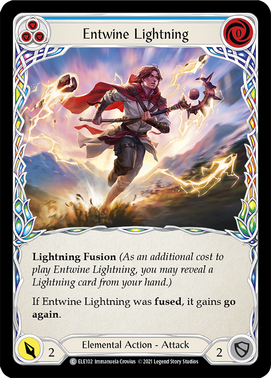 Entwine Lightning (Blue) [ELE102] (Tales of Aria)  1st Edition Normal | Galactic Gamez