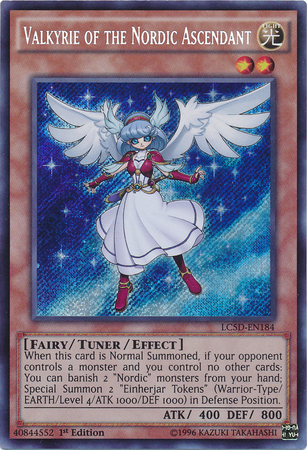 Valkyrie of the Nordic Ascendant [LC5D-EN184] Secret Rare | Galactic Gamez