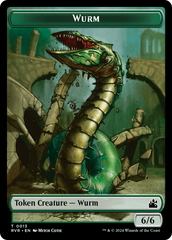 Bird // Wurm Double-Sided Token [Ravnica Remastered Tokens] | Galactic Gamez