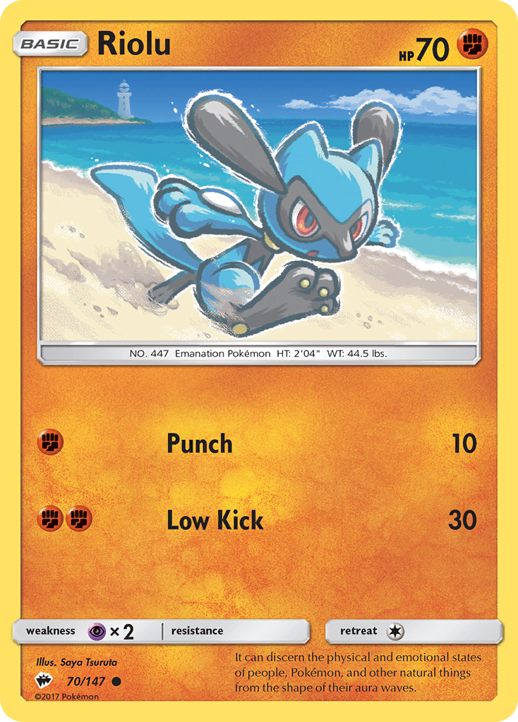 Riolu (70/147) [Sun & Moon: Burning Shadows] | Galactic Gamez