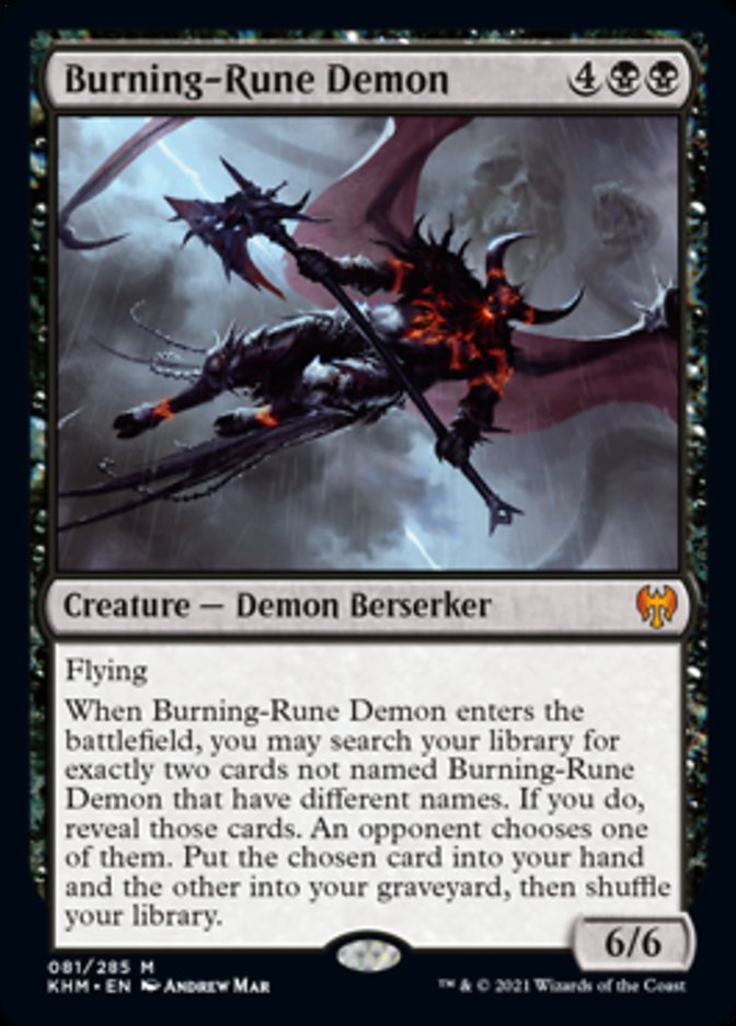 Burning-Rune Demon [Kaldheim] | Galactic Gamez
