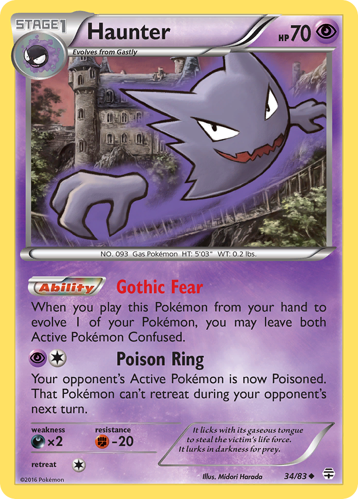 Haunter (34/83) [XY: Generations] | Galactic Gamez