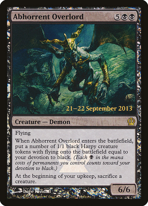 Abhorrent Overlord [Theros Promos] | Galactic Gamez