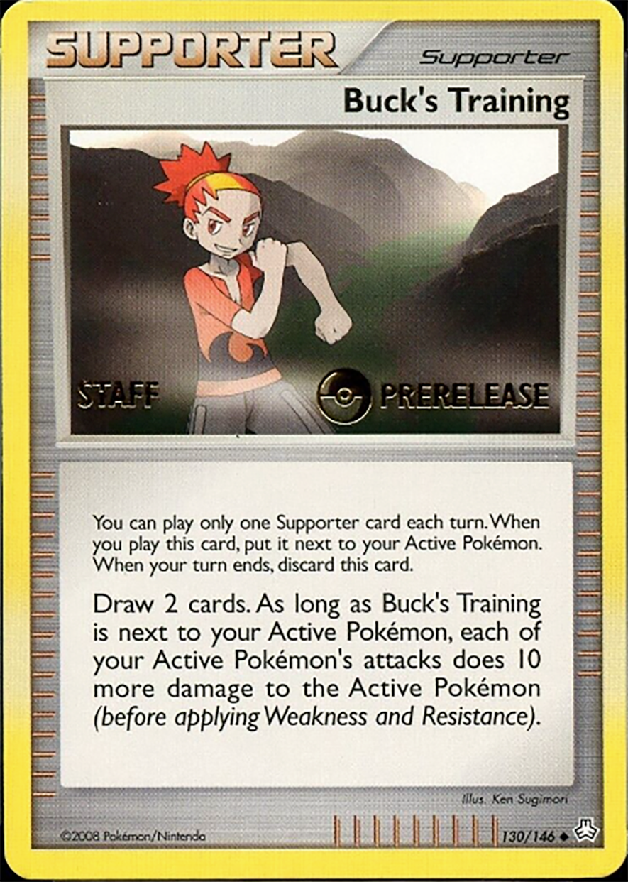 Buck's Training (130/146) (Staff Prerelease Promo) [Diamond & Pearl: Legends Awakened] | Galactic Gamez