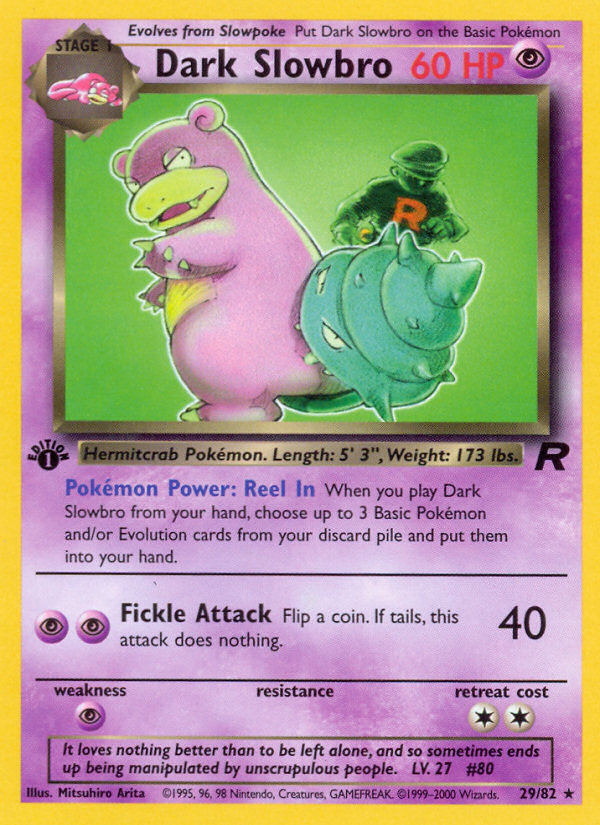 Dark Slowbro (29/82) [Team Rocket 1st Edition] | Galactic Gamez