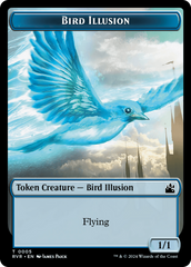 Saproling // Bird Illusion Double-Sided Token [Ravnica Remastered Tokens] | Galactic Gamez