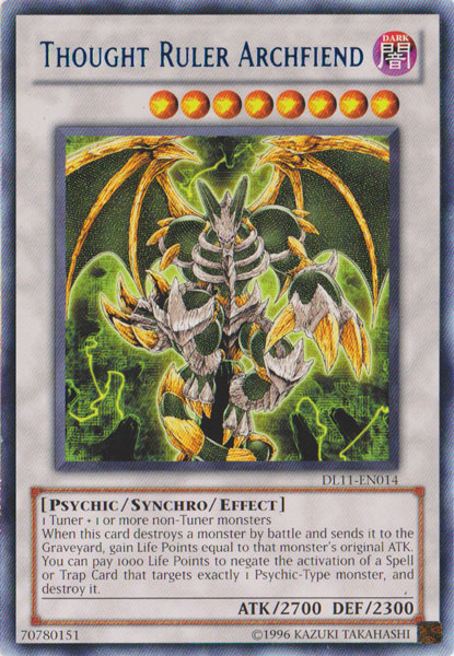 Thought Ruler Archfiend (Blue) [DL11-EN014] Rare | Galactic Gamez