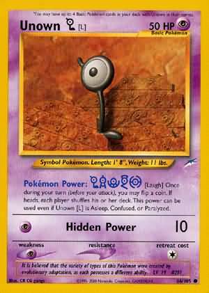 Unown [L] (86/105) [Neo Destiny Unlimited] | Galactic Gamez