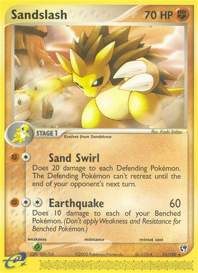 Sandslash (21/100) [EX: Sandstorm] | Galactic Gamez