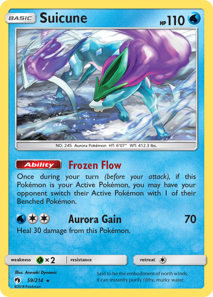 Suicune (59/214) [Sun & Moon: Lost Thunder] | Galactic Gamez