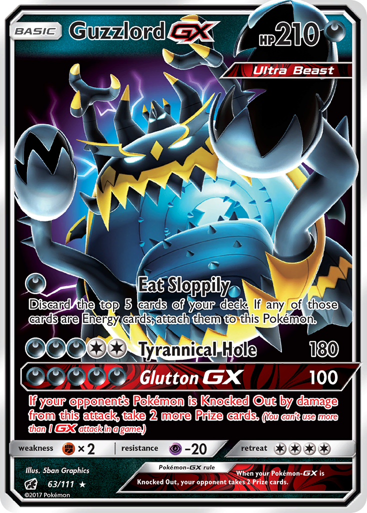 Guzzlord GX (63/111) [Sun & Moon: Crimson Invasion] | Galactic Gamez