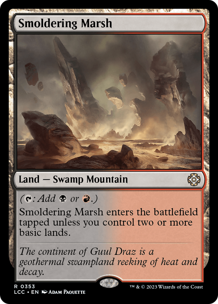 Smoldering Marsh [The Lost Caverns of Ixalan Commander] | Galactic Gamez