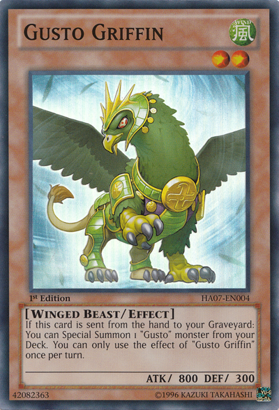 Gusto Griffin [HA07-EN004] Super Rare | Galactic Gamez