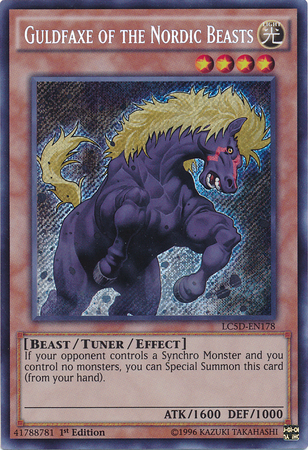 Guldfaxe of the Nordic Beasts [LC5D-EN178] Secret Rare | Galactic Gamez