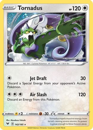 Tornadus (142/185) (Cosmos Holo) [Sword & Shield: Vivid Voltage] | Galactic Gamez