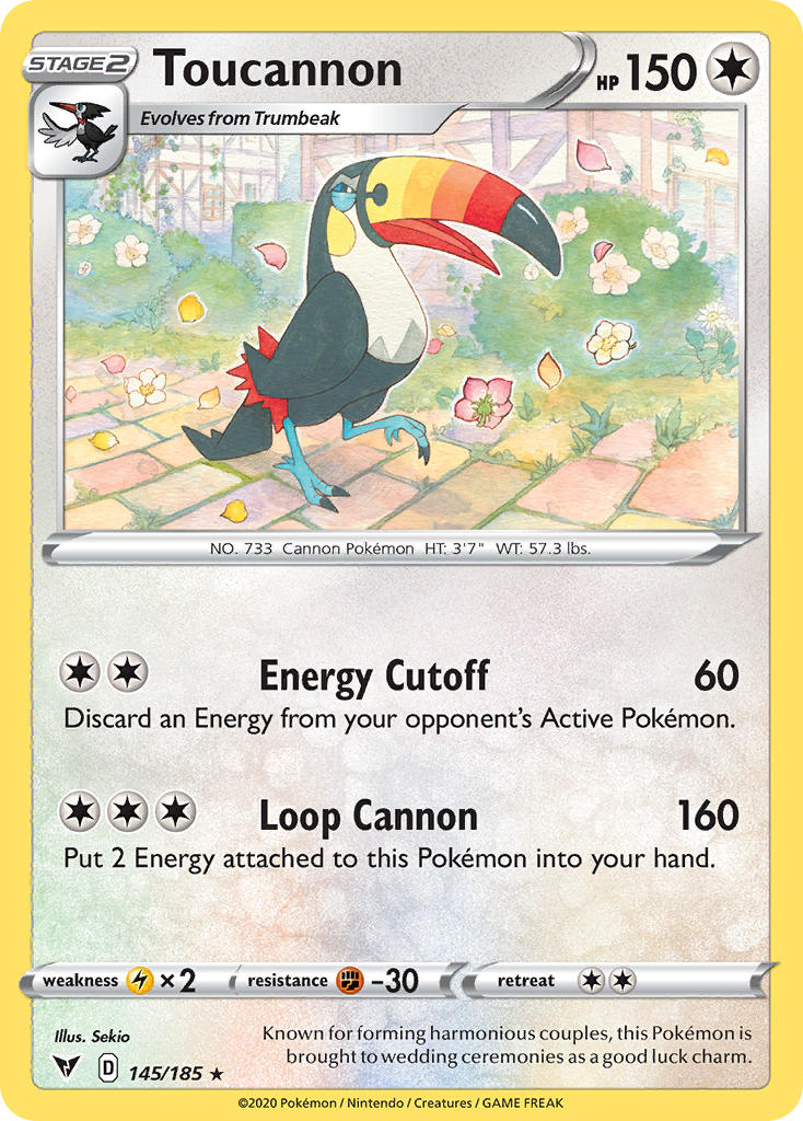 Toucannon (145/185) [Sword & Shield: Vivid Voltage] | Galactic Gamez