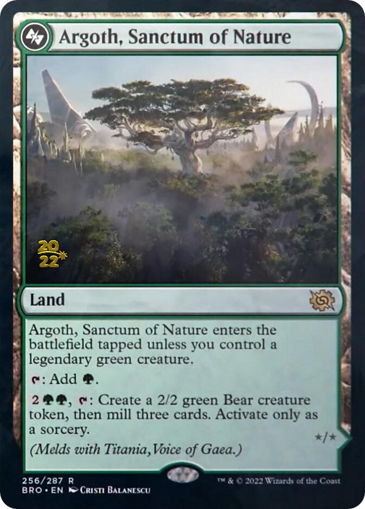 Argoth, Sanctum of Nature [The Brothers' War: Prerelease Promos] | Galactic Gamez