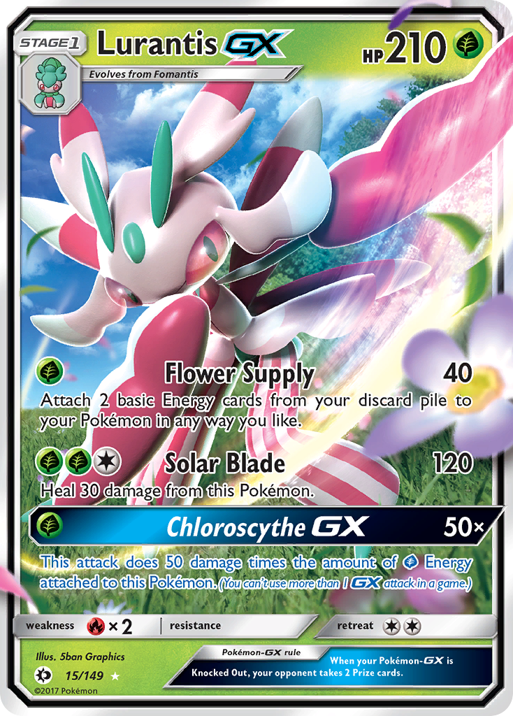 Lurantis GX (15/149) [Sun & Moon: Base Set] | Galactic Gamez