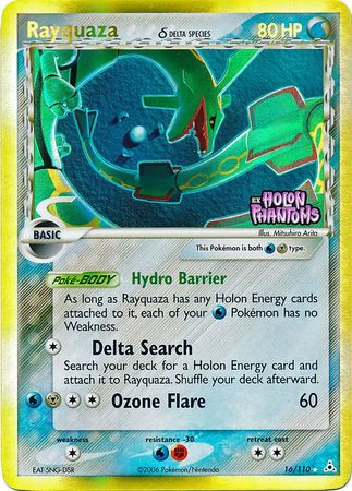 Rayquaza (16/110) (Delta Species) (Stamped) [EX: Holon Phantoms] | Galactic Gamez