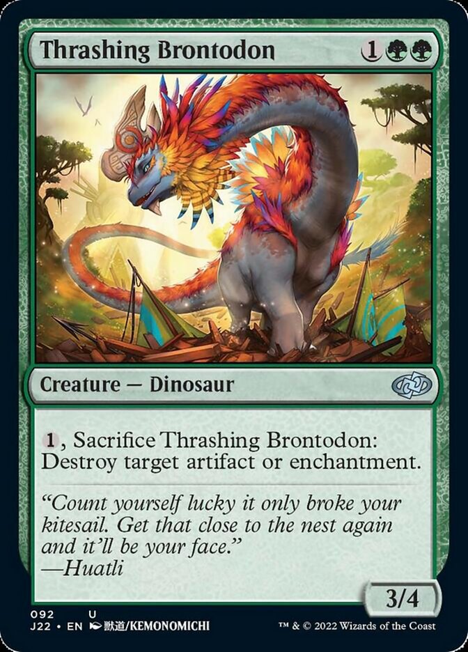 Thrashing Brontodon [Jumpstart 2022] | Galactic Gamez