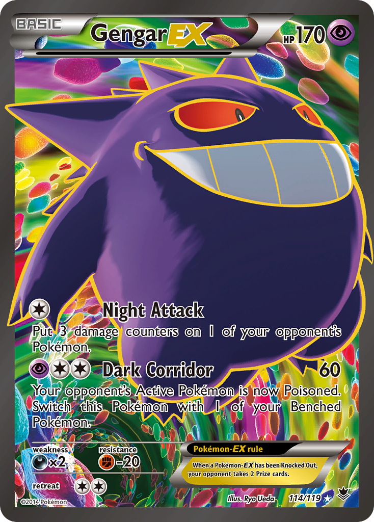 Gengar EX (114/119) [XY: Phantom Forces] | Galactic Gamez