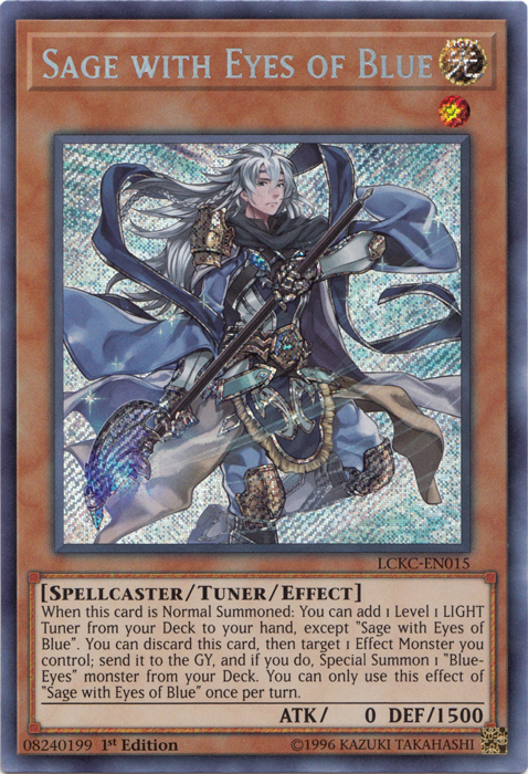 Sage with Eyes of Blue [LCKC-EN015] Secret Rare | Galactic Gamez