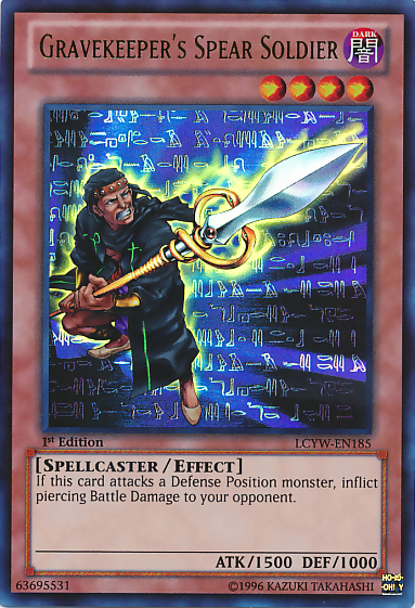 Gravekeeper's Spear Soldier [LCYW-EN185] Ultra Rare | Galactic Gamez