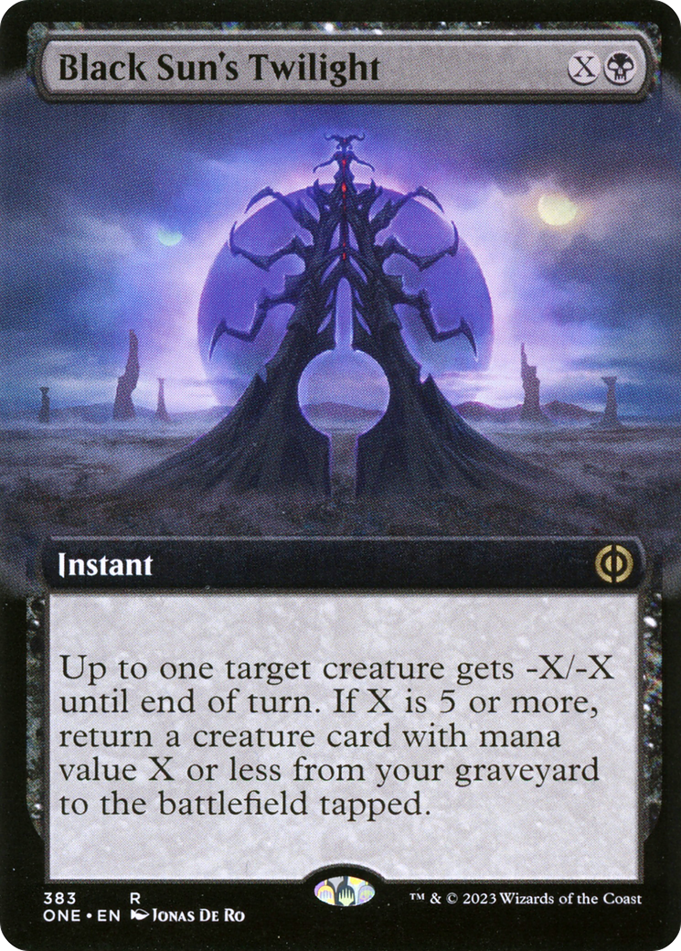 Black Sun's Twilight (Extended Art) [Phyrexia: All Will Be One] | Galactic Gamez