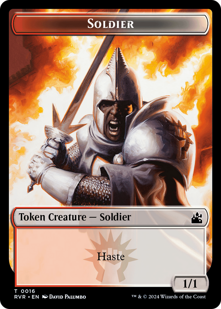 Goblin (0008) // Soldier Double-Sided Token [Ravnica Remastered Tokens] | Galactic Gamez