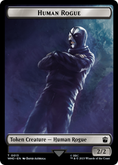 Human Rogue // Clue (0022) Double-Sided Token [Doctor Who Tokens] | Galactic Gamez