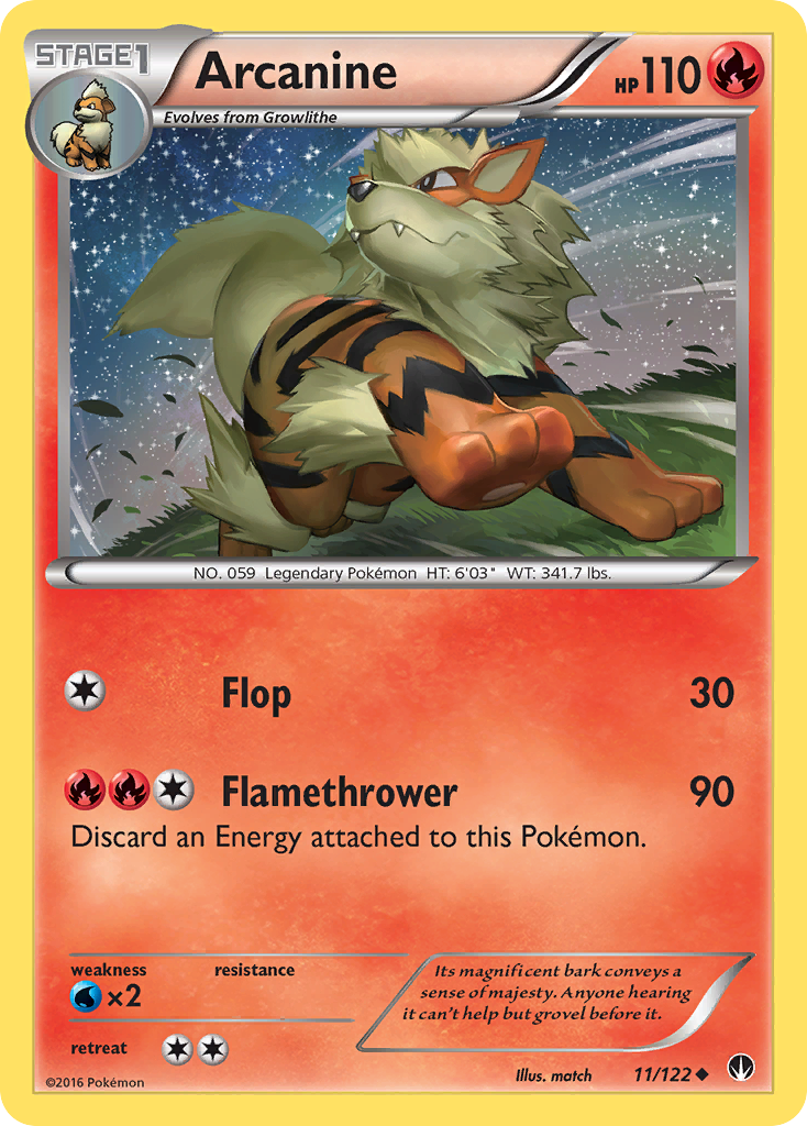 Arcanine (11/122) [XY: BREAKpoint] | Galactic Gamez