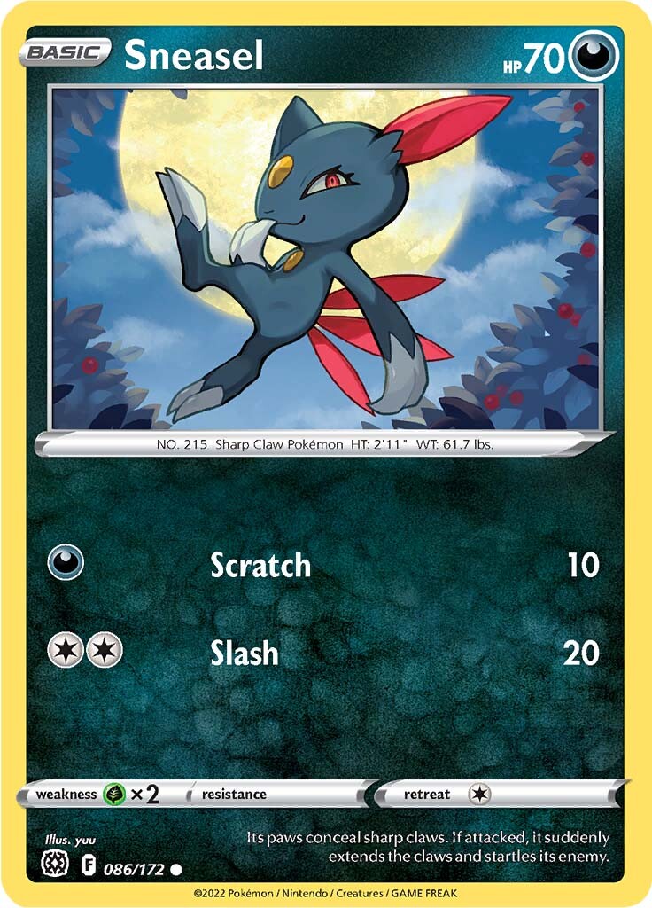 Sneasel (086/172) [Sword & Shield: Brilliant Stars] | Galactic Gamez