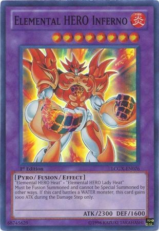 Elemental HERO Inferno [LCGX-EN076] Super Rare | Galactic Gamez