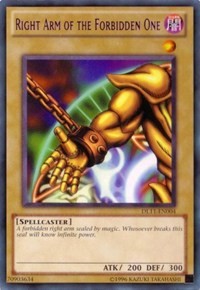 Right Arm of the Forbidden One (Purple) [DL11-EN004] Rare | Galactic Gamez