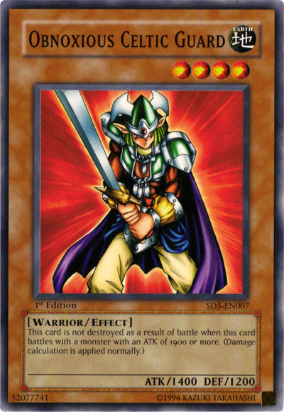 Obnoxious Celtic Guardian [SD5-EN007] Common | Galactic Gamez