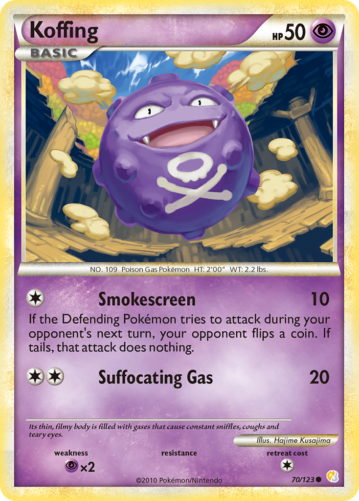 Koffing (70/123) [HeartGold & SoulSilver: Base Set] | Galactic Gamez