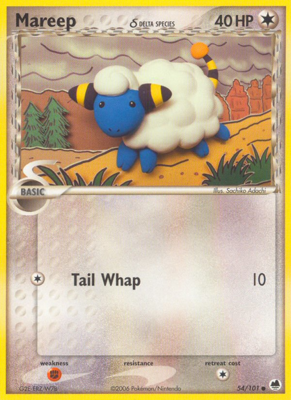 Mareep (54/101) (Delta Species) [EX: Dragon Frontiers] | Galactic Gamez