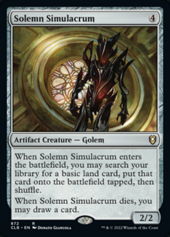 Solemn Simulacrum [Commander Legends: Battle for Baldur's Gate] | Galactic Gamez