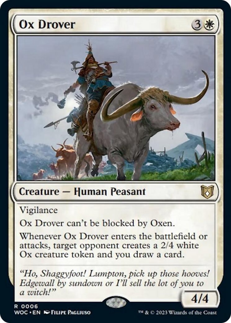 Ox Drover [Wilds of Eldraine Commander] | Galactic Gamez