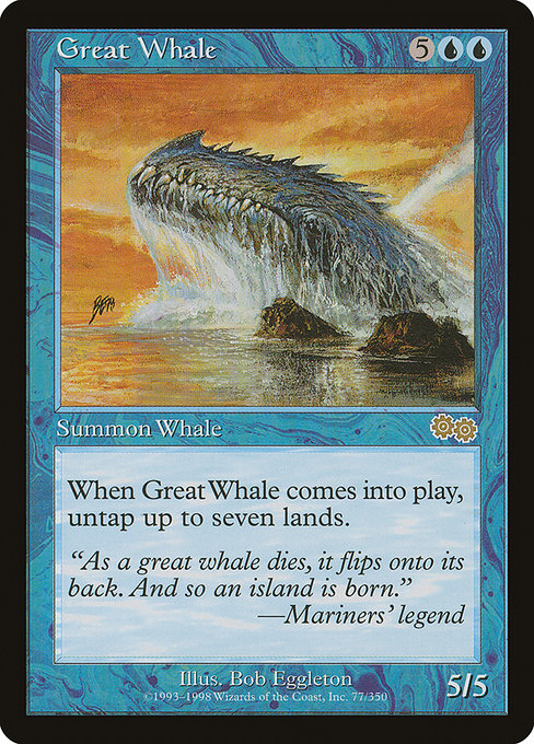 Great Whale [Urza's Saga] | Galactic Gamez