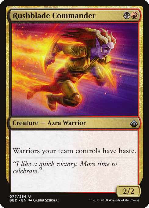 Rushblade Commander [Battlebond] | Galactic Gamez