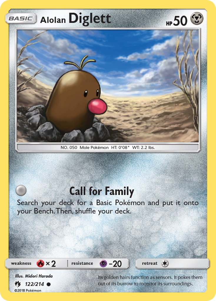 Alolan Diglett (122/214) [Sun & Moon: Lost Thunder] | Galactic Gamez