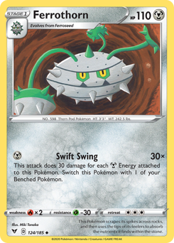 Ferrothorn (124/185) [Sword & Shield: Vivid Voltage] | Galactic Gamez