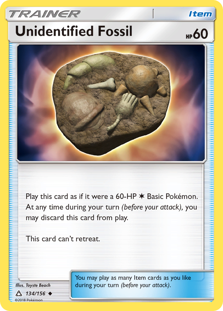 Unidentified Fossil (134/156) [Sun & Moon: Ultra Prism] | Galactic Gamez