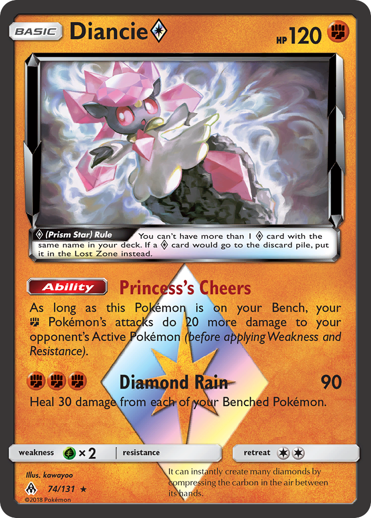 Diancie (74/131) (Prism Star) [Sun & Moon: Forbidden Light] | Galactic Gamez